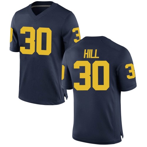 Daxton Hill Michigan Wolverines Men's NCAA #30 Navy Game Brand Jordan College Stitched Football Jersey UIU7854DD